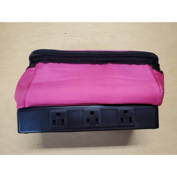 Intertek Charging Tote Orchid Pink 6 Outlet 2 USB LCHTOT02-RS - Picture 3 of 6